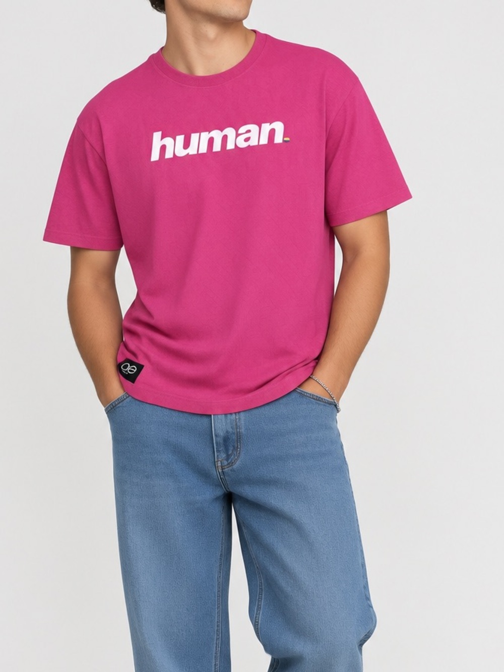 Queer Eye pink magenta tee shirt Human rainbow size XL unisex style